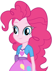 Size: 3000x4128 | Tagged: safe, artist:ambassad0r, character:pinkie pie, equestria girls:friendship games, g4, my little pony:equestria girls, derp, female, simple background, solo, transparent background, vector