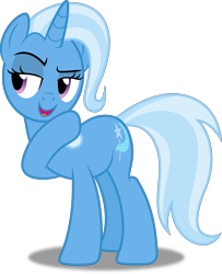 Size: 4055x5000 | Tagged: safe, artist:ambassad0r, artist:dashiesparkle, character:trixie, species:pony, species:unicorn, ponyscape, episode:no second prances, g4, my little pony: friendship is magic, .svg available, absurd resolution, female, full body, mare, open mouth, raised hoof, simple background, solo, transparent background, vector