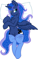 Size: 6000x9372 | Tagged: safe, artist:dfectivedvice, artist:mactavish1996, character:princess luna, species:alicorn, species:pony, .svg available, absurd resolution, clothing, female, lidded eyes, lying down, mare, on back, semi-anthro, simple background, socks, solo, spread wings, transparent background, vector, wings