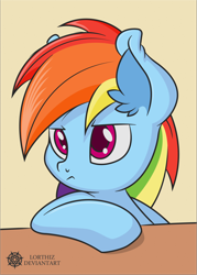 Size: 4768x6666 | Tagged: safe, artist:dfectivedvice, artist:lorthiz, character:rainbow dash, species:pegasus, species:pony, absurd resolution, ear fluff, solo, vector