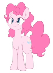 Size: 872x1200 | Tagged: safe, artist:akainu_pony, character:pinkie pie, species:earth pony, species:pony, female, happy, mare, simple background, smiling, solo, white background