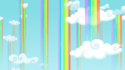 Size: 8000x4500 | Tagged: safe, artist:ambassad0r, absurd resolution, background, cloud, cloudy, rainbow, scenery, vector