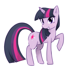 Size: 3944x4229 | Tagged: safe, artist:akainu_pony, character:twilight sparkle, character:twilight sparkle (unicorn), species:pony, species:unicorn, cute, female, high res, mare, pixiv, simple background, smiling, solo, twiabetes, white background