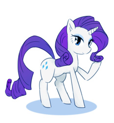 Size: 3944x4229 | Tagged: safe, artist:akainu_pony, character:rarity, species:pony, species:unicorn, cute, female, high res, mare, pixiv, raribetes, simple background, solo, white background
