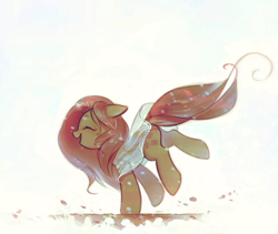 Size: 1301x1098 | Tagged: safe, artist:mirroredsea, character:fluttershy, species:pegasus, species:pony, clothing, cute, eyes closed, female, floppy ears, mare, open mouth, shyabetes, solo
