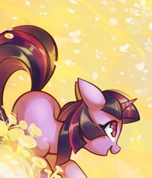 Size: 1285x1502 | Tagged: safe, alternate version, artist:mirroredsea, character:twilight sparkle, character:twilight sparkle (unicorn), species:pony, species:unicorn, cute, female, floppy ears, happy, mare, open mouth, smiling, solo, twiabetes