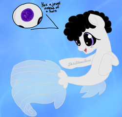 Size: 965x928 | Tagged: safe, artist:kaifloof, base used, oc, oc:dream tide, species:sea pony, g4, gift art, simple background