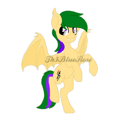 Size: 1000x1010 | Tagged: safe, artist:kaifloof, base used, oc, oc only, oc:lightning saber, species:bat pony, species:pony, g4, bat pony oc, bat wings, commission, male, simple background, solo, stallion, transparent background, wings