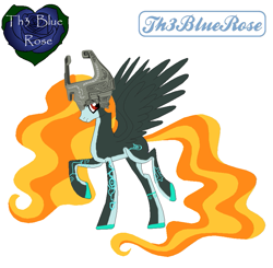 Size: 891x873 | Tagged: safe, artist:kaifloof, character:princess celestia, species:alicorn, species:pony, g4, fusion, midna, old art, ponified, recolor, the legend of zelda, the legend of zelda: twilight princess