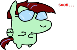 Size: 1559x1003 | Tagged: safe, artist:riddleoflightning, oc, oc only, oc:ember heartshine, species:pegasus, species:pony, g4, bean pony, glasses, simple background, solo, transparent background