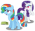 Size: 5938x5340 | Tagged: dead source, safe, artist:austiniousi, character:rainbow dash, character:rarity, species:pegasus, species:pony, species:unicorn, ship:raridash, g4, alternate hairstyle, book, heart, heart eyes, lesbian, open mouth, simple background, transparent background, upset, vector