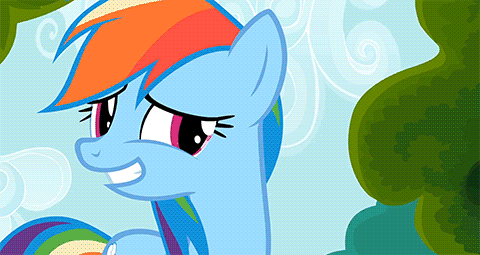 Size: 480x255 | Tagged: source needed, safe, edit, character:rainbow dash, character:rarity, species:pegasus, species:pony, species:unicorn, ship:raridash, g4, animated, blushing, gif, kissing