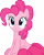 Size: 3982x5000 | Tagged: safe, artist:wcctnoam, manebooru original, character:pinkie pie, species:earth pony, species:pony, g4, coiled tail, cute, simple background, sitting, transparent background, vector