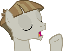 Size: 4631x3729 | Tagged: safe, artist:wcctnoam, manebooru original, character:mudbriar, species:earth pony, species:pony, g4, images you can hear, simple background, technically, transparent background, vector