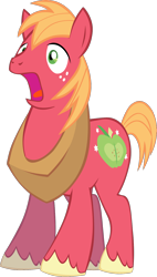 Size: 850x1500 | Tagged: safe, artist:ember heartshine, manebooru original, character:big mcintosh, species:earth pony, species:pony, g4, license:cc-by-sa, scared, simple background, solo, svg, transparent background, vector