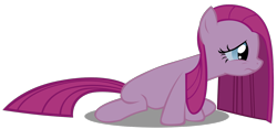 Size: 1500x700 | Tagged: safe, artist:ember heartshine, manebooru original, character:pinkie pie, species:earth pony, species:pony, episode:party of one, g4, my little pony: friendship is magic, license:cc-by-sa, female, mare, sad, simple background, solo, svg, transparent background, vector