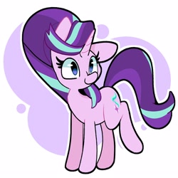 Size: 2500x2500 | Tagged: safe, artist:kindakismet, character:starlight glimmer, species:pony, species:unicorn, g4, cute, smiling, solo