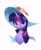 Size: 1256x1535 | Tagged: safe, artist:luciferamon, manebooru spotlight, character:twilight sparkle, character:twilight sparkle (unicorn), species:pony, species:unicorn, g4, bust, chest fluff, clothing, colored pupils, cute, female, flower, flower hat, hat, horn, looking at you, mare, portrait, simple background, smiling at you, solo, sun hat, twiabetes, white background