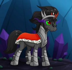 Size: 1024x995 | Tagged: safe, artist:siblgi, character:king sombra, species:pony, species:unicorn, g4, solo