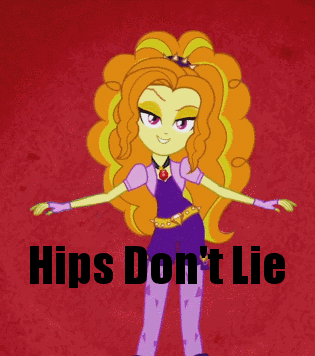 Size: 315x356 | Tagged: safe, edit, edited screencap, screencap, character:adagio dazzle, equestria girls:rainbow rocks, g4, my little pony: equestria girls, my little pony:equestria girls, animated, battle of the bands, bedroom eyes, caption, dancing, female, hip sway, hips, image macro, looking at you, meme, open mouth, raised eyebrow, rocking, seduction, shakira, singing, smiling, smirk, solo, the dazzlings