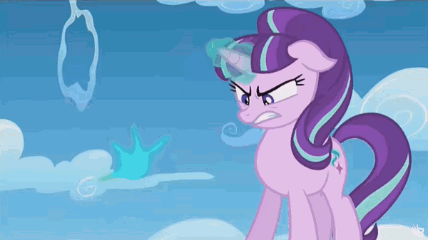 Size: 600x337 | Tagged: safe, edit, screencap, character:spike, character:starlight glimmer, character:twilight sparkle, character:twilight sparkle (alicorn), species:alicorn, species:pony, episode:the cutie re-mark, animated, cliffhanger, female, magic, mare, to be continued, what if