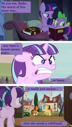Size: 474x835 | Tagged: safe, edit, edited screencap, screencap, character:spike, character:starlight glimmer, character:stellar flare, character:sunburst, character:sunspot, character:twilight sparkle, character:twilight sparkle (alicorn), species:alicorn, species:dragon, species:pony, species:unicorn, episode:the cutie map, episode:the cutie re-mark, g4, my little pony: friendship is magic, blatant lies, blushing, book, burning heart, colt, colt sunburst, drama, female, fiery venus, filly, filly starlight glimmer, floppy ears, frown, glare, gritted teeth, jumping jupiter, lidded eyes, lita kino, malachite (sailor moon), male, mare, mina aino, moral, op is a duck, open mouth, prone, rape culture, raye hino, sailor jupiter, sailor mars, sailor moon, sailor venus, sexism, smiling, snowy quartz, warm embrace, younger