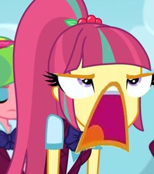 Size: 957x1077 | Tagged: safe, edit, edited screencap, screencap, character:lemon zest, character:sour sweet, equestria girls:friendship games, g4, my little pony: equestria girls, my little pony:equestria girls, reaction image, this isn't even my final form, what has science done, why