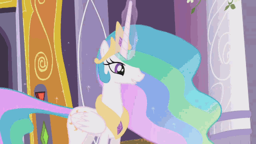 Size: 512x288 | Tagged: safe, edit, edited screencap, screencap, character:applejack, character:fluttershy, character:pinkie pie, character:princess celestia, character:rainbow dash, character:rarity, character:scootaloo, character:twilight sparkle, species:pegasus, species:pony, animated, box, elements of harmony