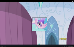 Size: 1428x900 | Tagged: safe, edit, edited screencap, screencap, character:princess flurry heart, episode:the crystalling, g4, my little pony: friendship is magic, discovery family logo