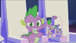 Size: 640x360 | Tagged: safe, edit, screencap, character:spike, episode:the crystalling, g4, my little pony: friendship is magic, droste effect, exploitable meme, forced meme, inception, meme, memeception, recursion, spike holding a paper, spikeception