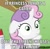 Size: 460x448 | Tagged: safe, edit, edited screencap, screencap, character:sweetie belle, gamer luna, episode:ponyville confidential, g4, my little pony: friendship is magic, meme, pun, sudden clarity sweetie belle, wii
