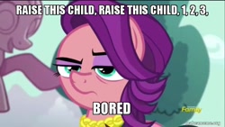 Size: 800x450 | Tagged: safe, edit, edited screencap, screencap, character:spoiled rich, episode:crusaders of the lost mark, g4, my little pony: friendship is magic, bad parenting, image macro, meme, raise this barn, solo, song reference