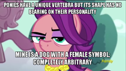 Size: 800x450 | Tagged: safe, edit, edited screencap, screencap, character:spoiled rich, species:pony, episode:bloom and gloom, episode:crusaders of the lost mark, episode:newbie dash, g4, my little pony: friendship is magic, bitch, image macro, meme, reference, solo, spoiled bitch, vertebrae