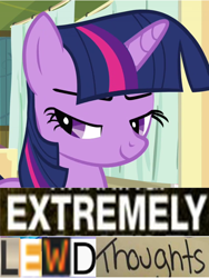 Size: 1204x1600 | Tagged: safe, edit, edited screencap, screencap, character:twilight sparkle, episode:read it and weep, g4, my little pony: friendship is magic, bust, cropped, expand dong, exploitable meme, female, lewd, meme, portrait, solo
