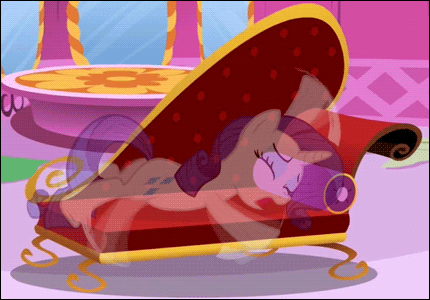 Size: 430x300 | Tagged: safe, edit, edited screencap, screencap, character:rarity, animated, drama queen, fainting couch, freakout, invisible, see-through, transparent flesh
