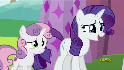 Size: 480x272 | Tagged: safe, edit, edited screencap, screencap, character:princess celestia, character:rarity, character:sweetie belle, episode:the cart before the ponies, g4, my little pony: friendship is magic, animated, celestia's nightmare, cutie mark, dream, exploitable meme, meme, swanlestia, the cmc's cutie marks, unveiling