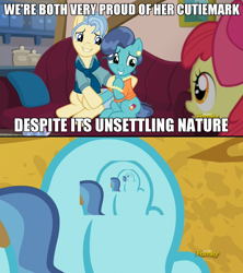 Size: 1280x1444 | Tagged: safe, edit, edited screencap, screencap, character:petunia paleo, species:earth pony, species:pony, episode:the fault in our cutie marks, g4, my little pony: friendship is magic, droste effect, exploitable meme, inception, meme, petunia paleo's unsettling cutie mark, recursion