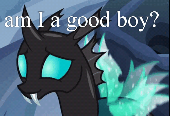 Size: 586x399 | Tagged: safe, edit, edited screencap, screencap, character:thorax, episode:to where and back again, g4, my little pony: friendship is magic, animated, bronybait, caption, cute, gif, image macro, loop, male, meme, solo, thorabetes