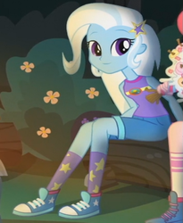 Size: 617x752 | Tagged: safe, edit, edited screencap, screencap, character:trixie, equestria girls:legend of everfree, g4, my little pony: equestria girls, my little pony:equestria girls, clothing, converse, cropped, cute, diatrixes, inverted mouth, shoes, sneakers