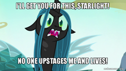 Size: 800x450 | Tagged: safe, edit, edited screencap, screencap, character:queen chrysalis, species:changeling, episode:to where and back again, g4, my little pony: friendship is magic, batman the animated series, changeling queen, female, former queen chrysalis, image macro, meme, solo