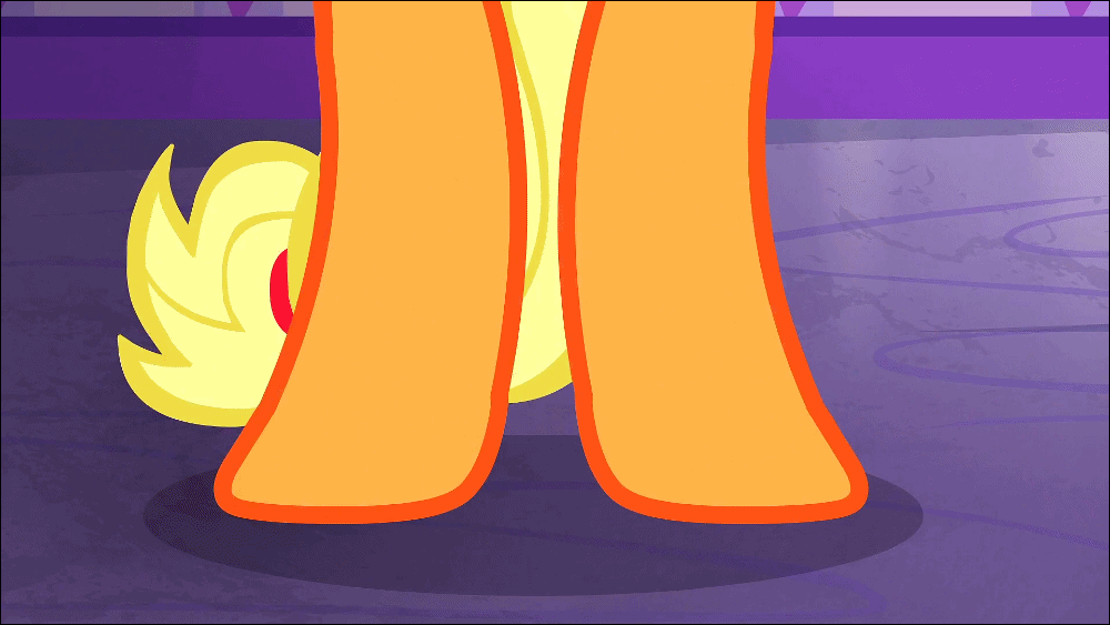 Size: 1000x563 | Tagged: safe, edit, edited screencap, screencap, character:applejack, episode:applejack's day off, animated, batman, female, gif, i can't believe it's not superedit, solo