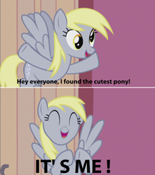 Size: 1920x2168 | Tagged: safe, edit, edited screencap, screencap, character:derpy hooves, species:pegasus, species:pony, episode:slice of life, g4, my little pony: friendship is magic, cute, derpabetes, featured on derpibooru, female, mare, screencap comic, solo