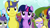 Size: 900x506 | Tagged: safe, edit, edited screencap, screencap, character:carrot top, character:cherry berry, character:comet tail, character:daisy, character:dinky hooves, character:golden harvest, character:pokey pierce, character:rarity, character:shoeshine, character:tornado bolt, character:twilight sparkle, species:earth pony, species:pony, species:unicorn, episode:the last roundup, g4, my little pony: friendship is magic, female, lidded eyes, male, mare, ponies standing next to each other, stallion