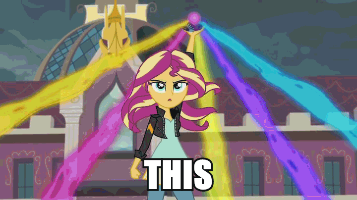 Size: 720x404 | Tagged: safe, edit, edited screencap, screencap, character:sunset shimmer, equestria girls:friendship games, g4, my little pony: equestria girls, my little pony:equestria girls, animated, breaking bad, female, gif, magic capture device, solo