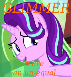 Size: 570x621 | Tagged: safe, edit, edited screencap, screencap, character:starlight glimmer, episode:the crystalling, g4, my little pony: friendship is magic, album cover, cropped, female, open mouth, smiling, solo, viper
