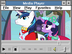 Size: 289x218 | Tagged: safe, edit, edited screencap, screencap, character:shining armor, character:twilight sparkle, episode:a canterlot wedding, g4, my little pony: friendship is magic, bridesmaid dress, brother and sister, clothing, dress, female, male, siblings, windows, windows 3.1