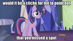 Size: 1920x1080 | Tagged: safe, edit, edited screencap, screencap, character:twilight sparkle, character:twilight sparkle (alicorn), species:alicorn, species:pony, episode:what about discord?, g4, my little pony: friendship is magic, angry, discovery family logo, female, image macro, mare, meme, power rangers, power rangers rpm, solo, stomping