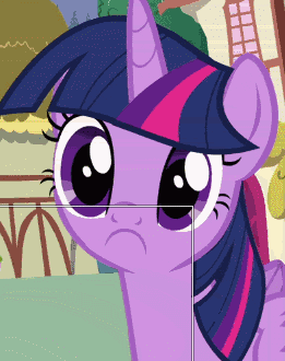 Size: 261x330 | Tagged: safe, edit, edited screencap, screencap, character:twilight sparkle, character:twilight sparkle (alicorn), species:alicorn, species:pony, episode:pinkie pride, g4, my little pony: friendship is magic, :c, animated, female, food, frown, gif, inverted mouth, mare, meme, sad, solo, taco, teasing, wat