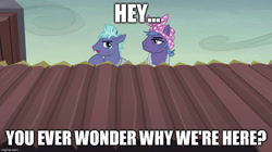 Size: 888x499 | Tagged: safe, edit, edited screencap, screencap, episode:the hooffields and mccolts, g4, my little pony: friendship is magic, grif, image macro, imgflip, mccolt family, meme, red vs blue, rosy riveter, rvb, simmons, steel bolts
