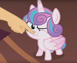 Size: 1115x911 | Tagged: safe, edit, edited screencap, screencap, character:princess flurry heart, species:pony, episode:a flurry of emotions, g4, my little pony: friendship is magic, boop, boop edit, finger, hand